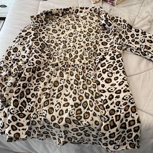 Cheetah print kimono